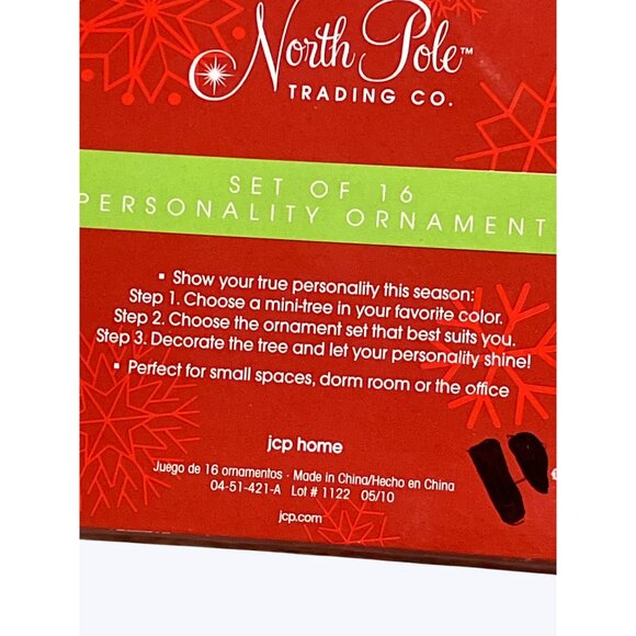Set Of 16 North Pole Trading Co. "Sweet" Personality Ornaments - Picture 9 of 10